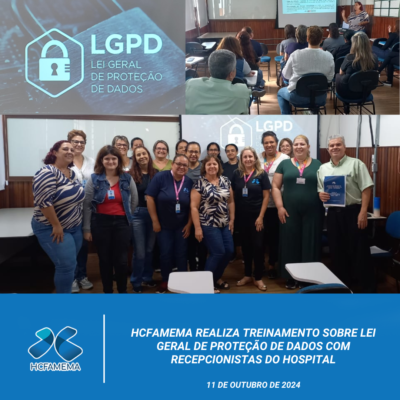 HCFAMEMA realiza treinamento sobre Lei Geral de Proteção de Dados com recepcionistas do hospital