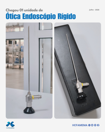 HCFAMEMA recebe novo ótica endoscópio rígido