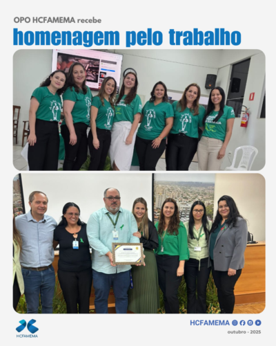 OPO HCFAMEMA recebe homenagem pelo trabalho